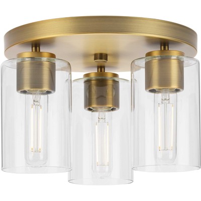 Progress Lighting P350237 Cofield 3 Light 12''W Flush Mount - Brass