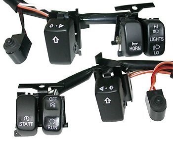 V-Factor 15152 Black Handlebar Switches Wiring Kit - Big Twin & Sportster 07-13