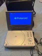 Polaroid Portable DVD/ MP3 Player. 7". PDV-0701A. w/ accessories. Working