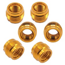 6 PCS Microphone Stand Adapters 5/8" Male to 3/8" Female Thread Screw Metal