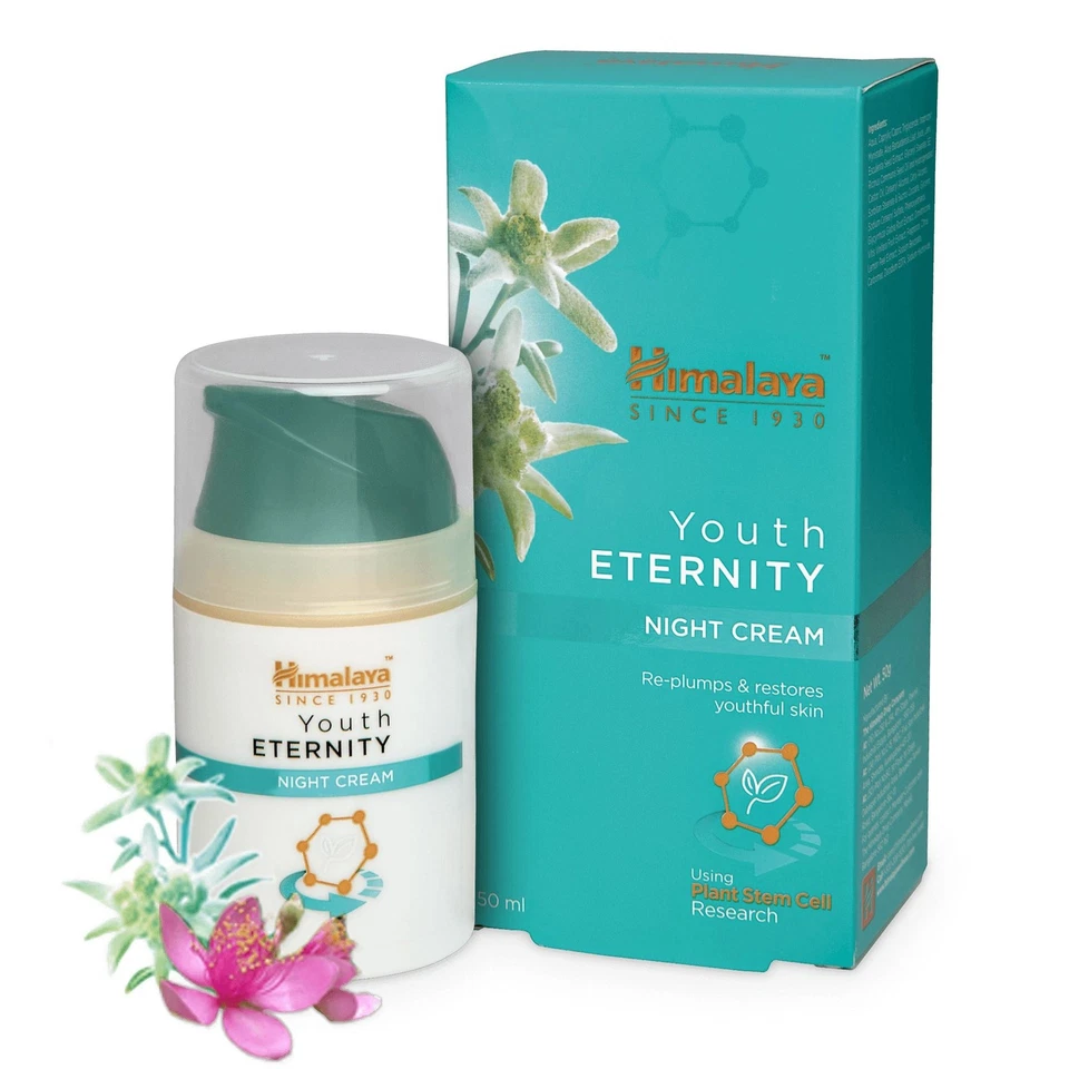 HIMALAYA Youth Eternity Night Cream 50 ml reprune et restaure la peau jeune - Photo 3/4