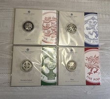 2024 Four Nations UK Base Proof £5 Coin Set Royal Mint Exclusive Ltd Edition 