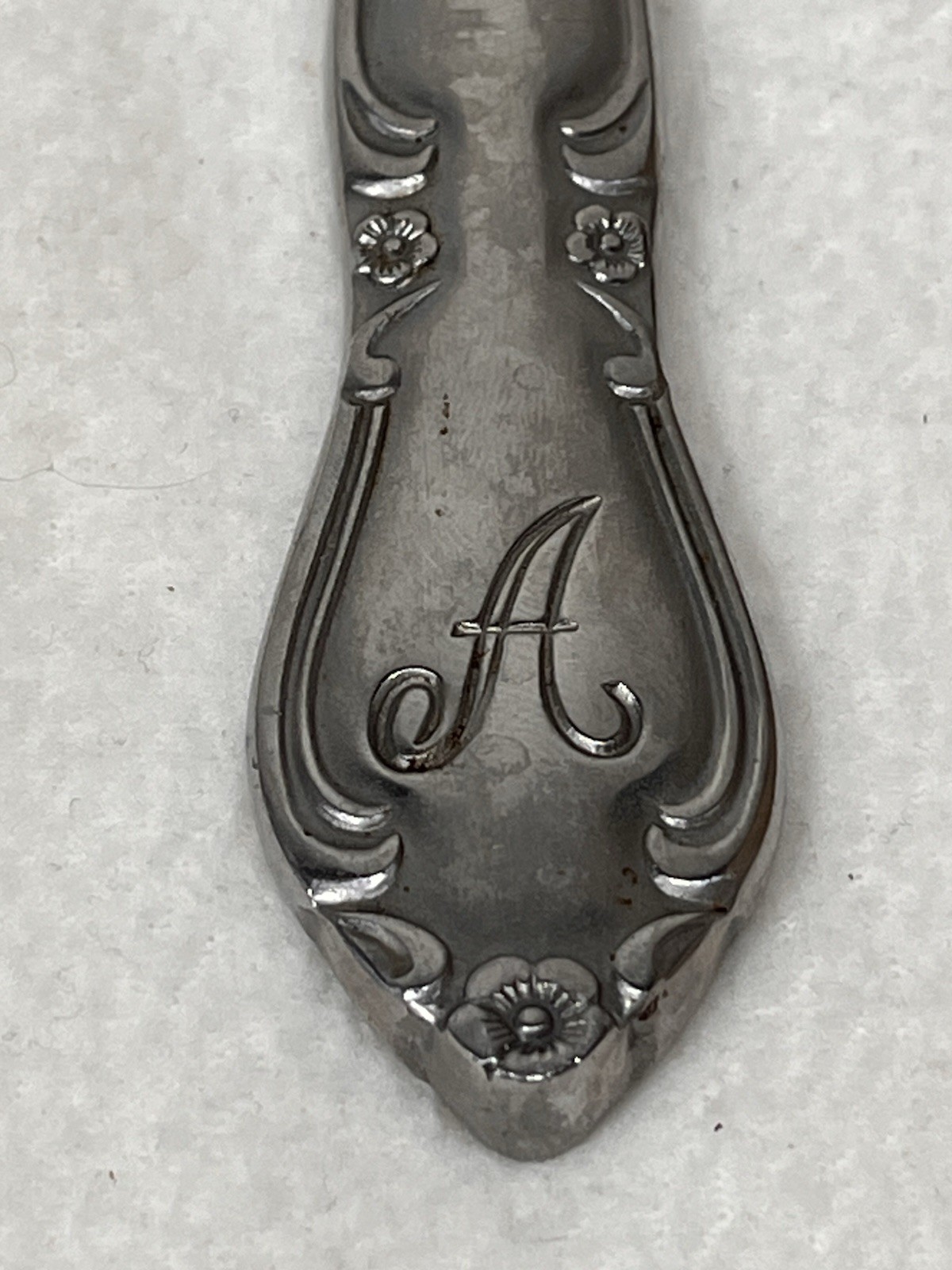 Letter A Stainless Steel Korea Flatware Silverware Monogrammed Serving Set 48 Pc