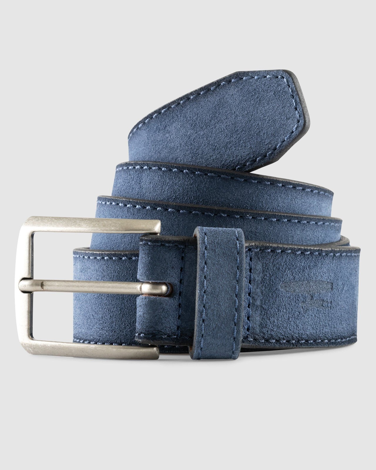 johnnie-O Vintage Suede Leather Belt Twilight Size 32