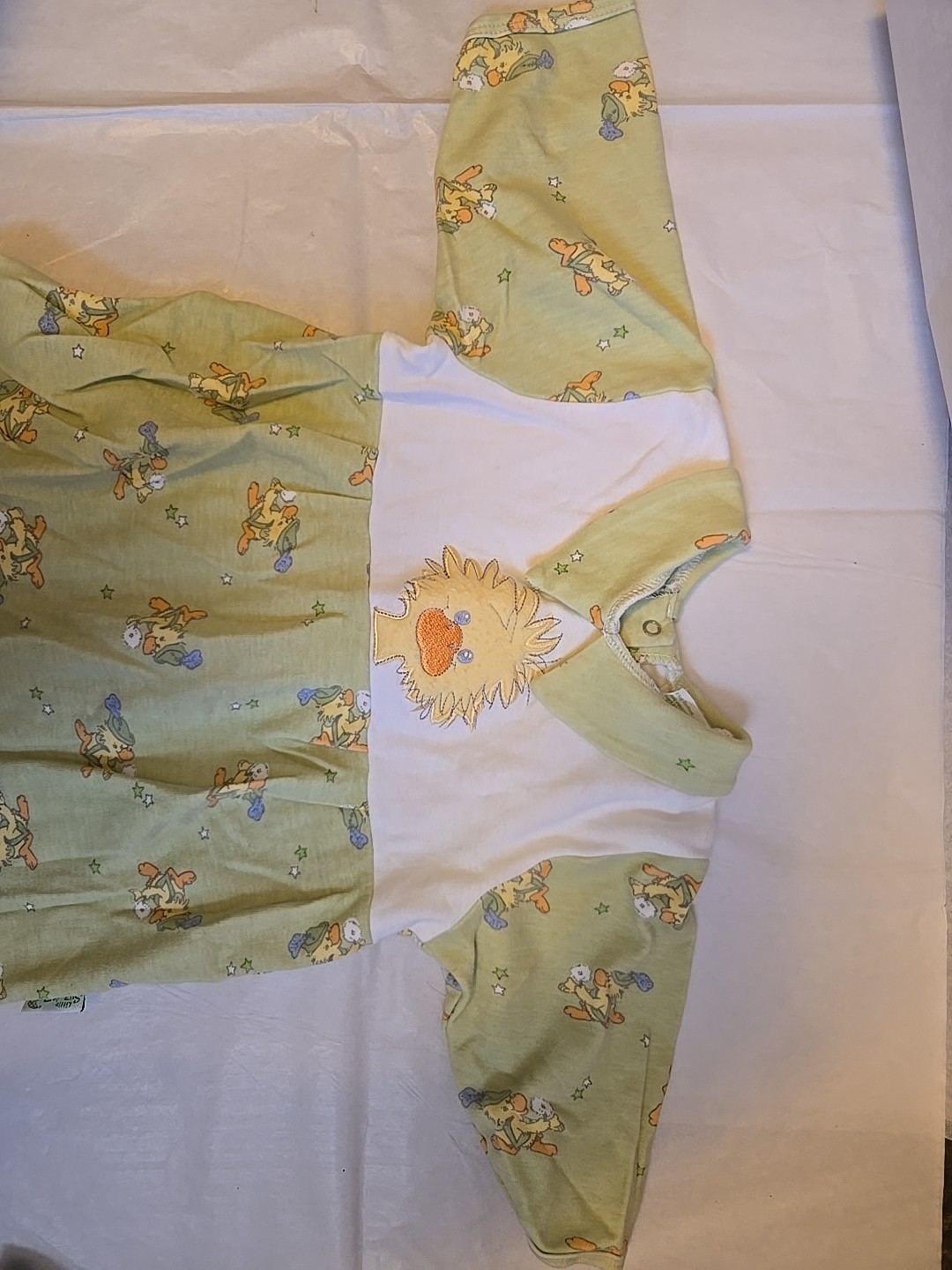 3-6 M Little Suzy's Zoo One Piece Romper Baby Outfit Vtg Y2k 90s/00s Duck