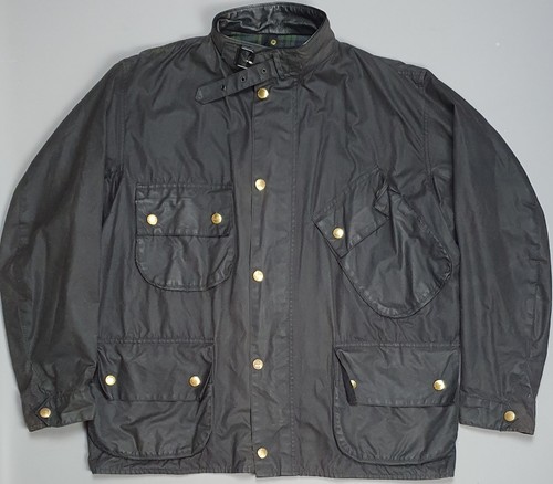 Barbour A132 Beacon C46 Wachsjacke Herren 2XL schwarz Motorrad Mantel