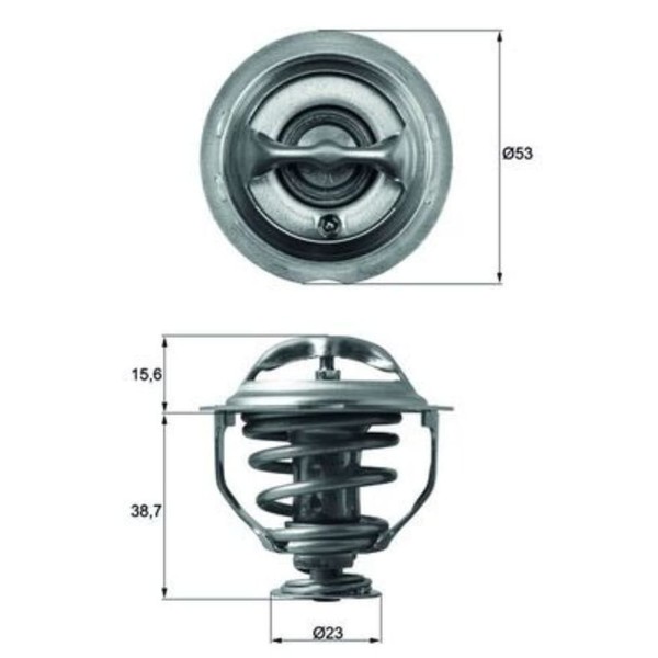 Thermostat KüHlmittel Mahle TX 117 95D FüR VW Audi Passat B7 Variant-image