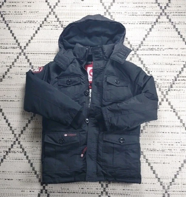 Canada Weather Gear Men's Winter Jacket Snow Parka Black Size Large NWT