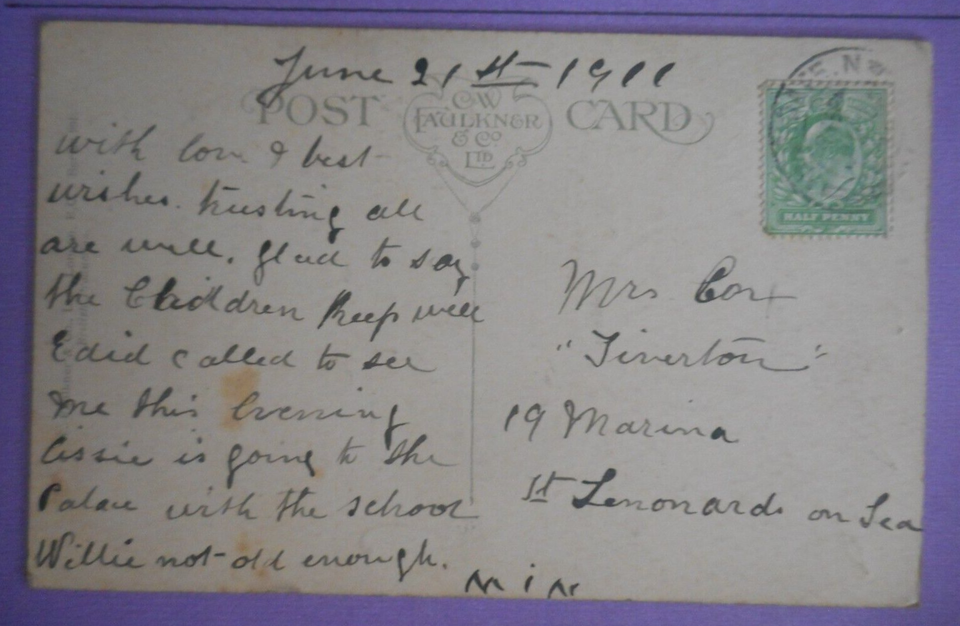 ROYALTY Postcard 1911 SOUVENIR OF CORONATION OF H.M.KING V