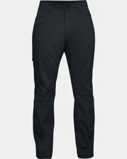 Under Armour Men UA Enduro Tactical Pants 1316928 Black Zip Pocket Cargo 40 / 32