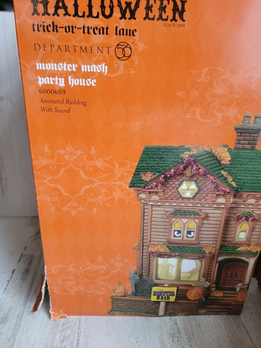 DEPT 56 6000659 Monster Mash Party Haus Halloween Trick or Treat Lane Village - Bild 13 von 13