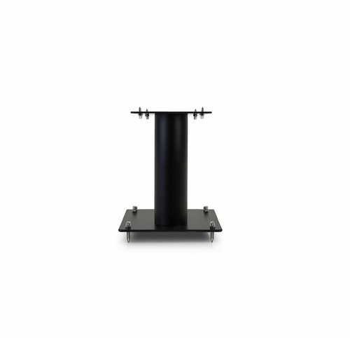 Pair Of Norstone Black STYLUM S 28cm High Universal Steel Speaker Stands - Picture 2 of 3