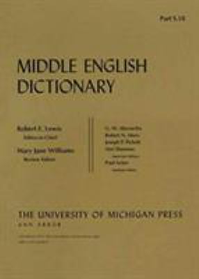Middle English Dictionary Ser.: Middle English Dictionary : S. 18 by ...