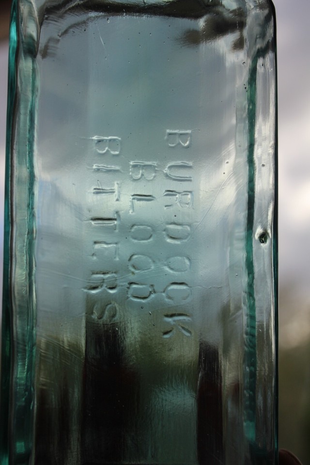 Medicine Pharmacy Bottle BURDOCK BLOOD BITTERS Buffalo, N.Y. Beautiful