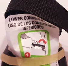 NEW Britax Replacement Car Seat carseat Top tether latch black 