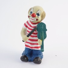 Keramik Figur Clown Geigenspieler