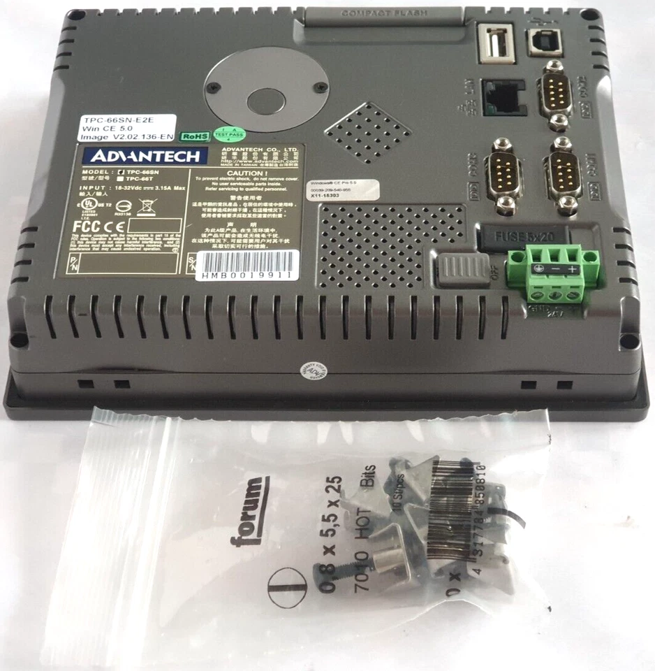 Advantech TPC-66SN-E2E Touch Panel Win CE 5.0 - Bild 2 von 3