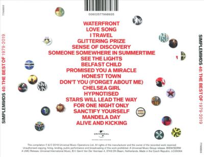 40: THE BEST OF SIMPLE MINDS NEW CD