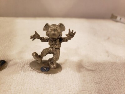 Hudson Pewter Walt Disney Mickey Mouse Figurine Dancing Vintage