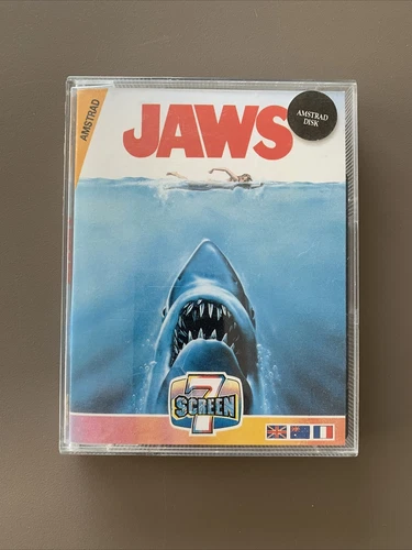 Jeu Jaws Amstrad CPC 6128 664 Disk Crystal Box