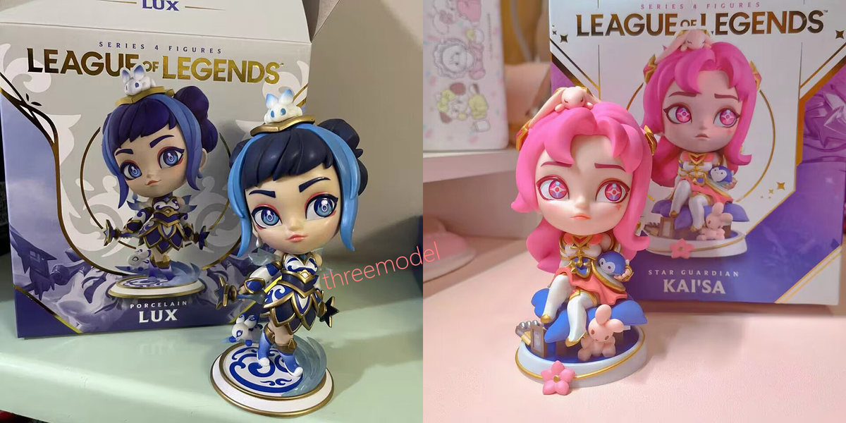League Of Legends LOL Star Guardian Lux/Kai'Sa Figure Model Toys