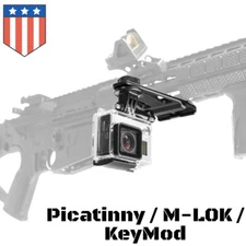NEW VISM Action GoPro Camera Gun Picatinny Rail / KeyMod / M-Lok Rifle Mount