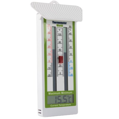 DIGITAL MAX MIN GEWÄCHSHAUSTHERMOMETER GARTEN INNEN AUSSEN WANDRAUM - IN-058