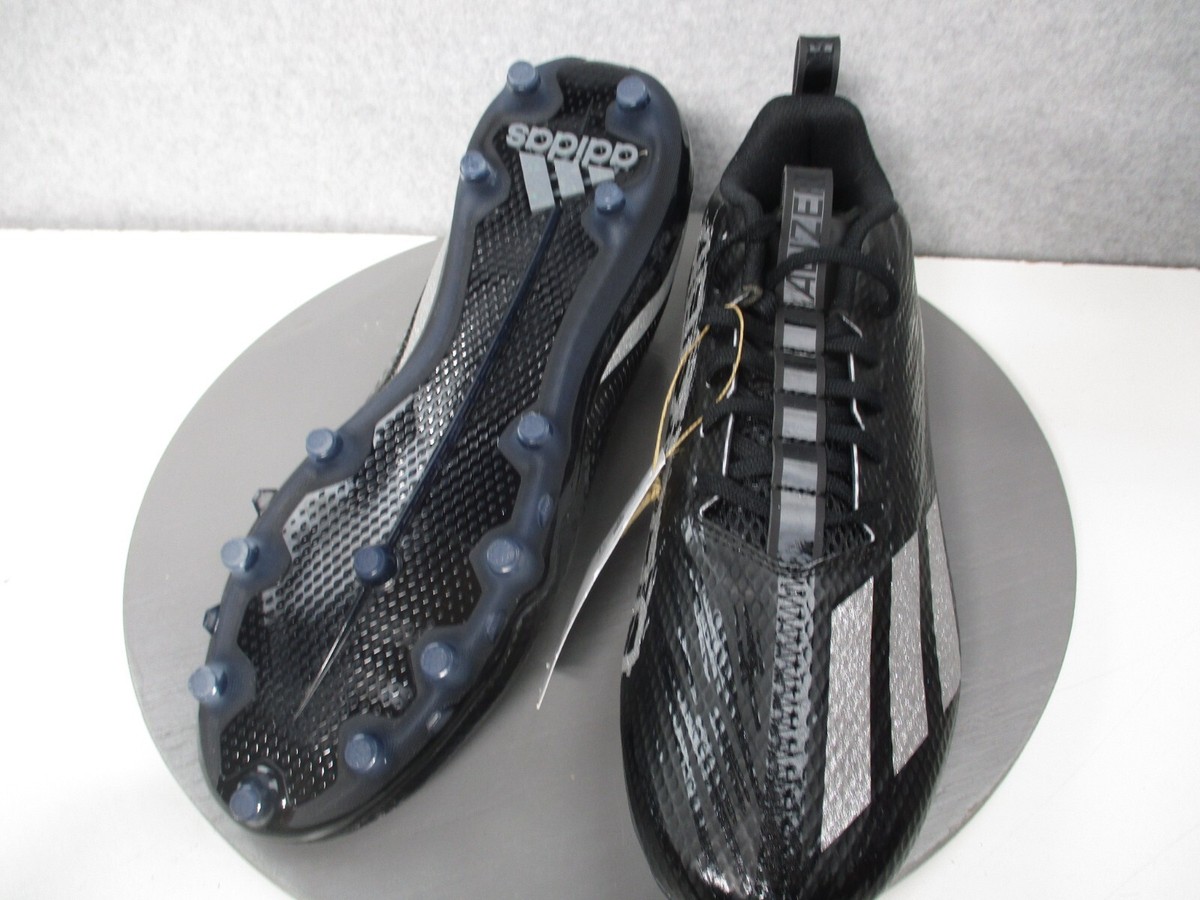 Adidas adizero Spark Black Gray Football Cleats GV9085 Men\'s Size 12 New Adidas Adizero Spark Youth Size 2 Football | Mercari main image 3