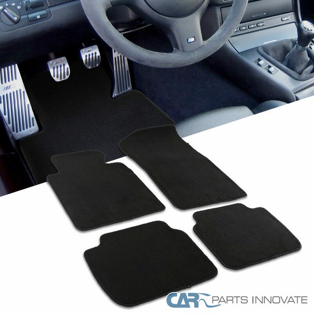 BMW Floormats E46 3 Series Convertible Black Rubber Weather Set of 4 99