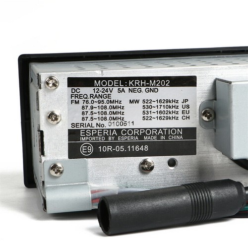 12V/24V Hi-M202 Excavadora Coche Estéreo Reproductor de MP3 Radio Bluetooth USB para Tractor - Imagen 16 de 17