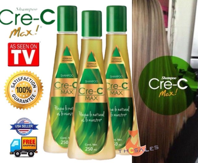 3 Shampoo Cre-C Max 250 ML Botella Crec Hair Loss ...