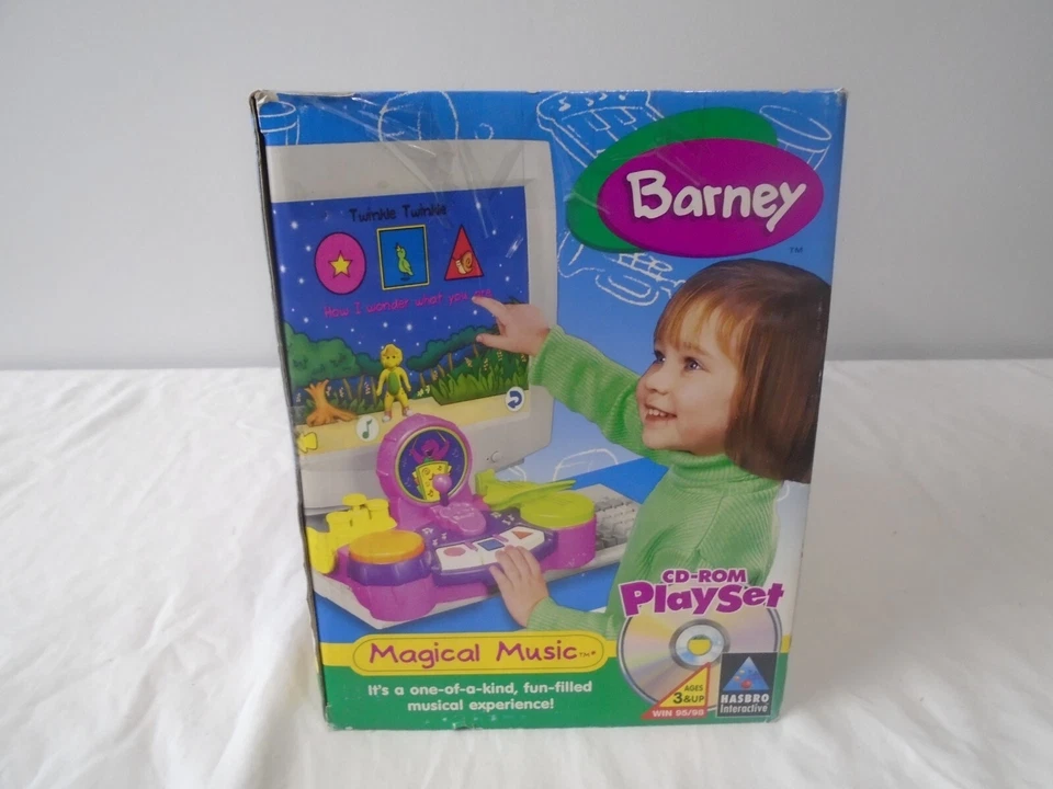 Barney Magical Music CD-ROM Playset [ Lyons & Hasbro 2000 ] [ Brand New ] - Image 3 of 4