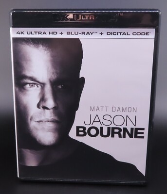 Jason Bourne 4K (4K UHD + Blu-Ray, 2016) Ultra HD Matt Damon