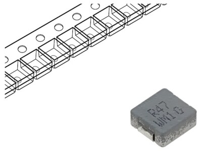 HCM0703-R47-R Drossel: Draht SMD 470nH lBetrieb: 175A 4mΩ ±20% Isat: 26A