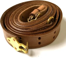 M1907 Leather Sling - Leather & Brass Hardware U.S. Springfield WWI 1907 Pattern