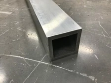 2-1/2"X 2-1/2" X 1/8" Wall 6063 T52 Aluminum Square Tube 12" Piece