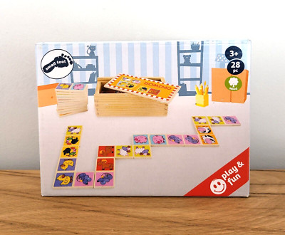 Domino/Dominospiel/Strategie Holzbox Tiere Small foot Zootiere 28tlg 3+ NEU&OVP