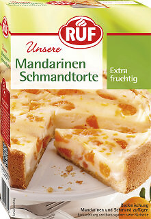 Ruf Mandarinen Schmand Torte Backmischung 460g