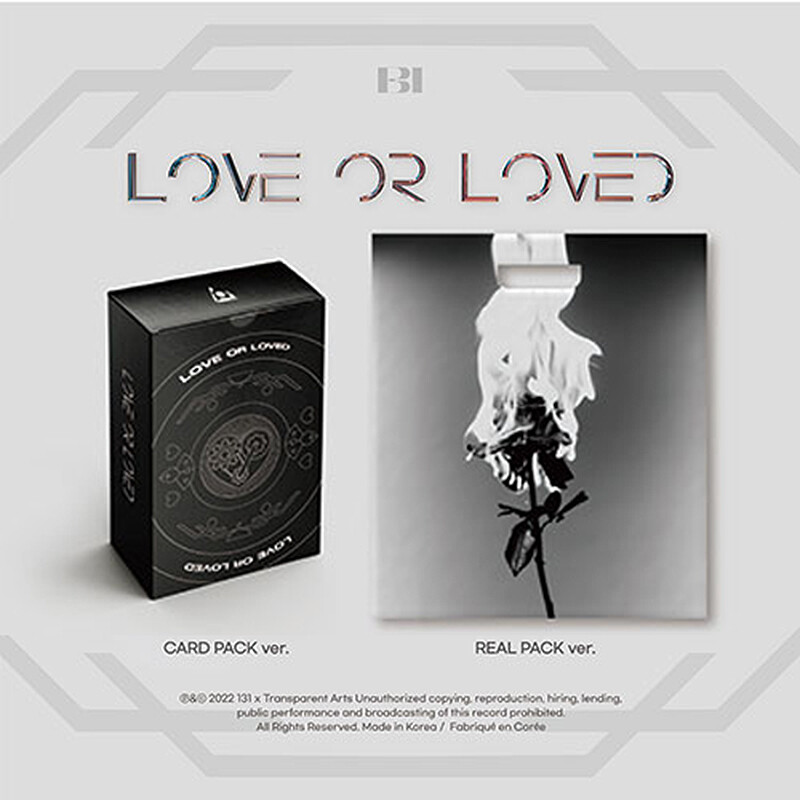 LOVE CDアルバムセット B.I LOVE OR LOVED PART.1 Album CARD PACK/REAL PACK Ver CD+Card+