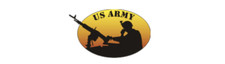 7" army silhouette bumper sticker decal usa made