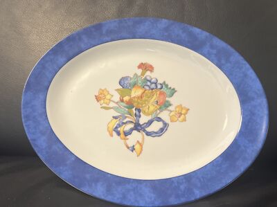 Fleischplatte groß Bernardaud Limoges Borghese Borghèse