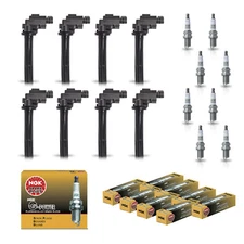 8X Ignition Coil & 8X NGK Platinum Spark Plug for 1998-2000 Lexus LS400 V8 4.0L