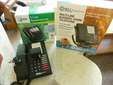 Vtg Bell Sonecor Equipment Multi-Line BE-5200 & AT&T 2-Lines Phone 982 Lot of 3
