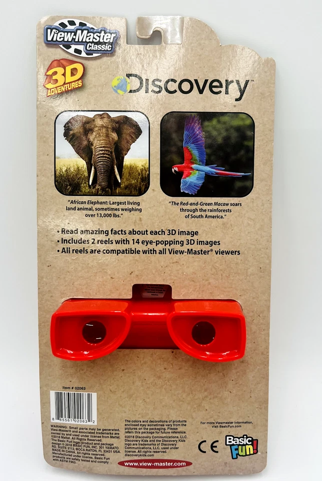 View Master Classic 3D Adventures Viewer 2 Reels Discovery Endangered Species - Image 2 of 4