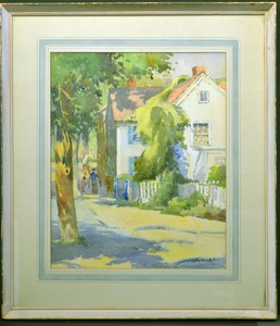 Original Cape Ann painting by Polly Nordell, circa 1920