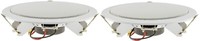 2 X Einbaulautsprecher Decken Lautsprecher Weiß Ø 179Mm 80 Watt 8 Ohm 21404