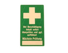 10x Siegel Verbandskasten Erste Hilfe Prüfsiegel Kontrollsiegel 
