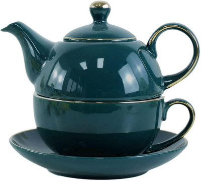 Keramik Teeservice für eine Person, 12 Oz Teekanne und 8,2 Oz Tasse 
