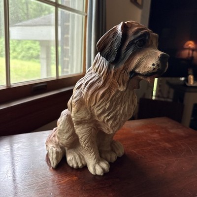 12 Inch St Bernard Pup Universal Statuary 1990