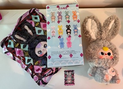 Baby Three Lily Rabbit Town Sitting Gray Plush- New Opened Box & Bag